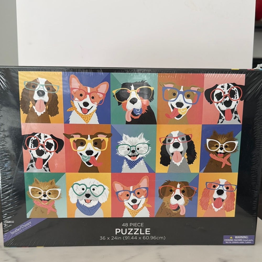 Colorful Artistic kid’s. 48 piece Dog Toy Puzzle - Picture 1 of 2